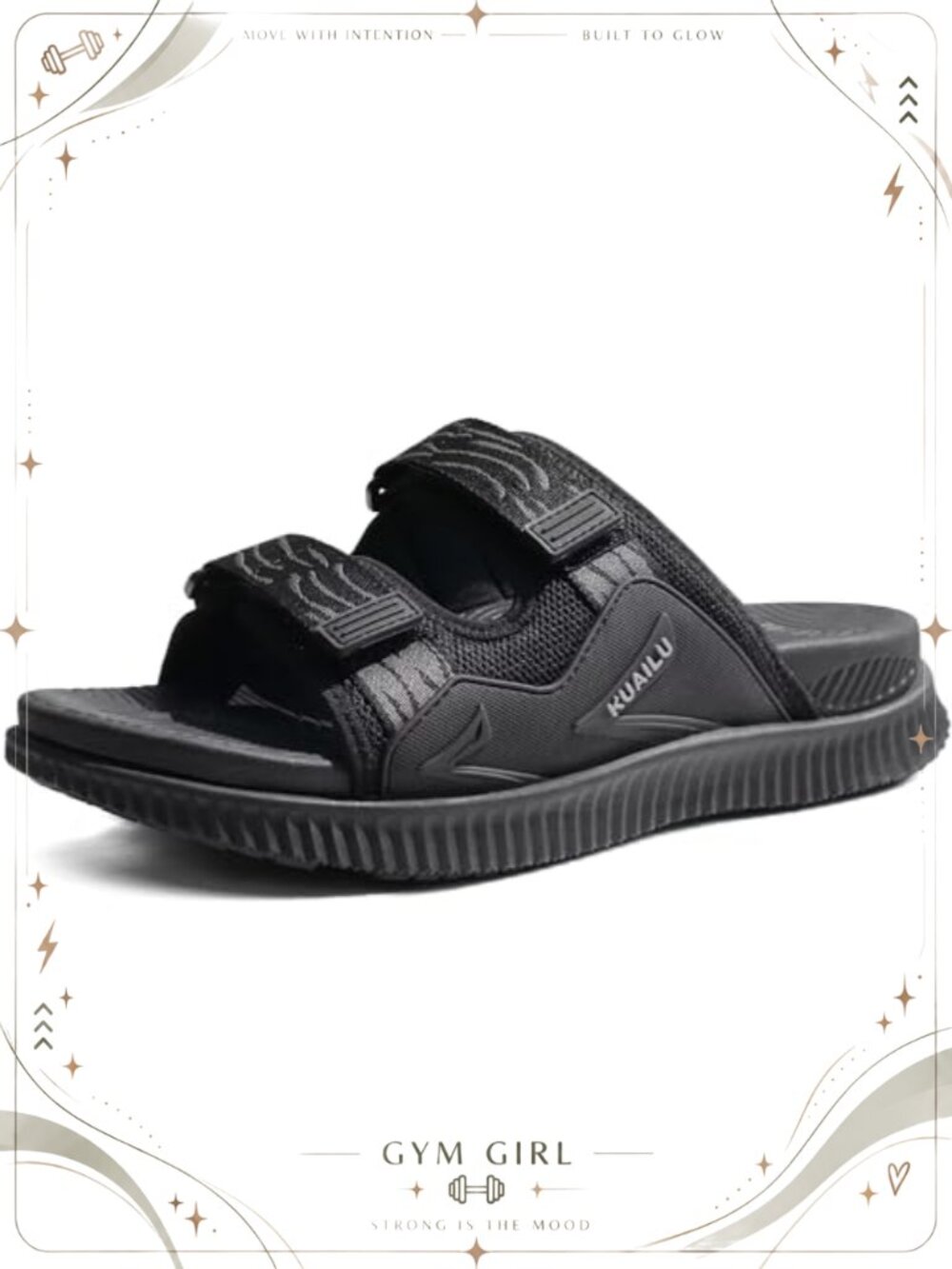 Mens Orthotic Slide Sandals Arch Support Memory Foam Recovery Walking